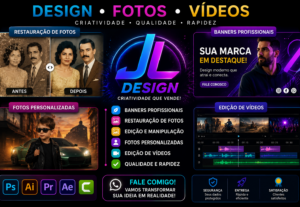 Eu vou criar banners, editar vídeos e restaurar fotos
