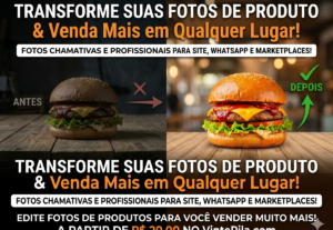 Eu vou Editar fotos de produtos para você vender mais