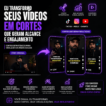 Eu vou criar cortes do seu vídeo que ira te gerar engajament...