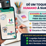 Eu vou criar ilustrações ou stickers para sua marca