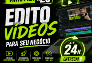 Eu vou editar vídeos para seu negocio em até 24 horas