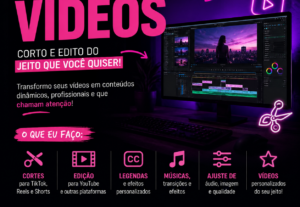 Eu vou criar cortes do seus vídeos