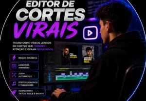 Eu vou Fazer cortes virais para Tiktok e Instagram