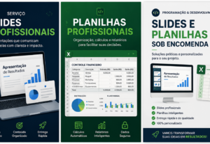 Eu vou Fazer web, planilha, slides, convites online
