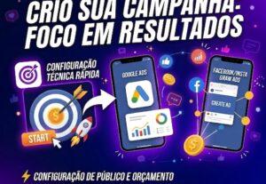 Eu vou Criar sua campanha no Facebook Ads ou Google Ads