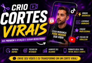 Eu vou criar cortes virais no seu vídeo, que vai te engajar