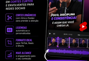 Eu vou criar cortes do seu vídeo para engajamento e alcance
