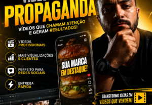 Eu vou criar  Vídeo Profissional Para Propaganda