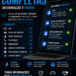 Eu vou fazer puxadas completas cpf, telefone, nome, placas e...