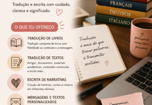 Eu vou traduzir seus livros em pdf, entre outros textos.