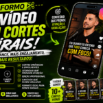 Eu vou criar seu vídeo viral em cortes