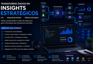 Eu vou Criar soluções de dados com Python, SQL e ETL