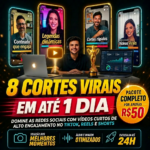 Eu vou Fazer 8 Cortes Virais para seu Vídeo em Até 24 Horas