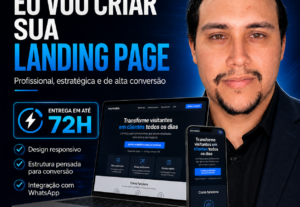 Eu vou criar sua Landing Page profissional de alta conversão