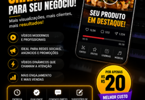 Eu vou editar vídeos modernos e impactantes para sua empresa