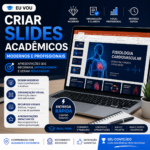 Eu vou criar slides acadêmicos modernos e profissionais