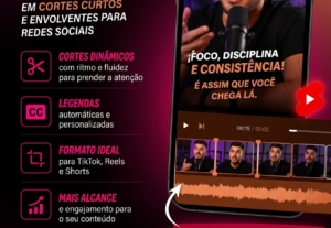 Eu vou criar cortes do seu vídeo para engajamento