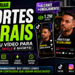 Eu vou fazer cortes virais do seu vídeo para TikTok e Reels