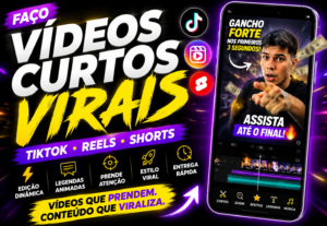 Eu vou criar cortes de vídeos para te gerar alcance