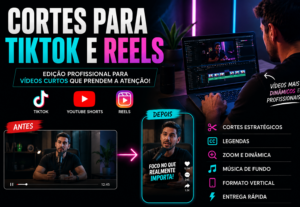 Eu vou editar e cortar vídeos curtos