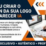 Eu vou Fazer o design da sua logo sem parecer IA