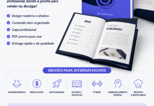 Eu vou fazer ebooks profissionais para você.