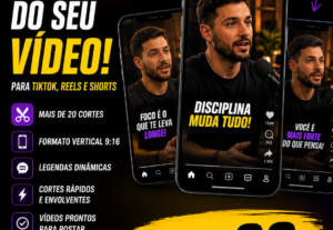Eu vou Fazer cortes profissionais para suas redes sociais