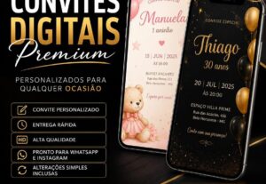 Eu vou Fazer convites digitais personalizados