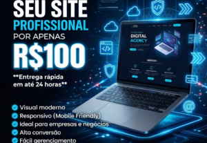 Eu vou criar um site personalizado por 100 reais em 24h