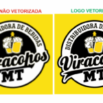 Eu vou vetorizar sua logomarca e te enviar.