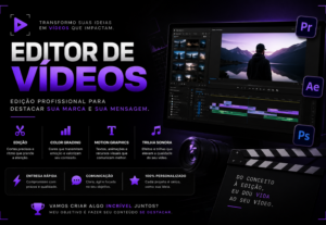 Eu vou Editar Seu Vídeo Para o YouTube e Redes Sociais.