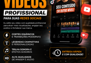 Eu vou editar seu video de maneira profissional