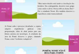 Eu vou ajudar em design e comunicação