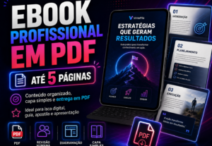 Eu vou criar um eBook profissional em PDF