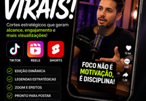 Eu vou criar cortes de vídeos para redes sociais