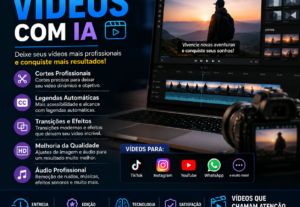 Eu vou editar seus vídeos com Inteligência Artificial