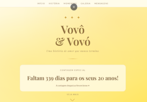 Eu vou Criar um Site de Homenagem para Quem você ama