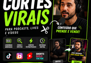 Eu vou criar cortes do seu video que te geram engajamento