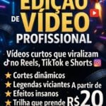 Eu vou Editar videos curtos profissionais de otima qualidade