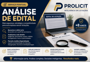 Eu vou Encontrar e analisar Edital de licitação