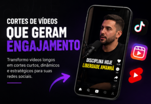 Eu vou criar cortes do seu vídeo que te gerem engajamento