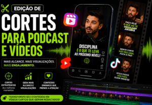 Eu vou Criar cortes do seu vídeo que gera alcance