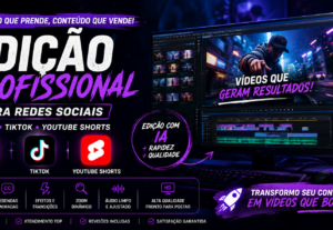 Eu vou editar ou transformar seus videos em cortes