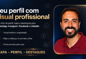 Eu vou criar imagens de perfil, capa e destaques em 1 dia