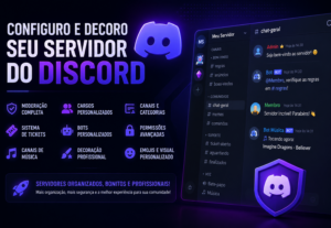 Eu vou configurar e decorar todo o seu servidor do discord