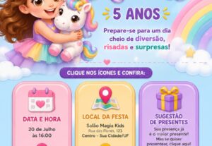 Eu vou criar convites digitais animados e interativos