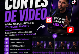 Eu vou Fazer Cortes de Vídeo Profissionais para TikTok e Ree...
