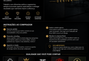 Eu vou criar logos e imagens criativas para você.