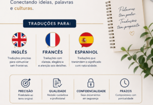Eu vou Fazer sua tradução/ ING / FRA / ESP / POR