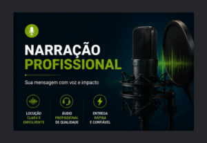 Eu vou transformar seu texto em uma voz profissional